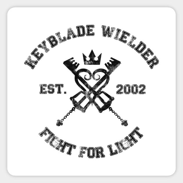 Keyblade Wielder (Black) Sticker by KarmaDash